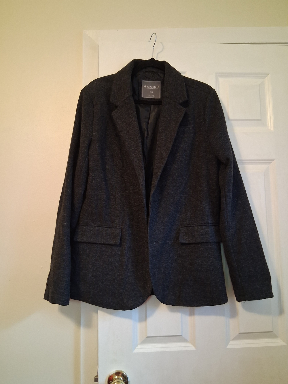 Aeropostale Men's Charcoal Blazer Jacket